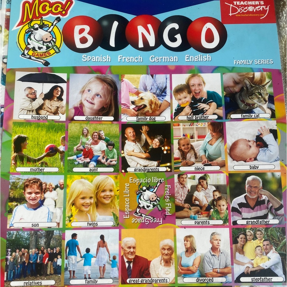 Teacher’s discovery family BINGO